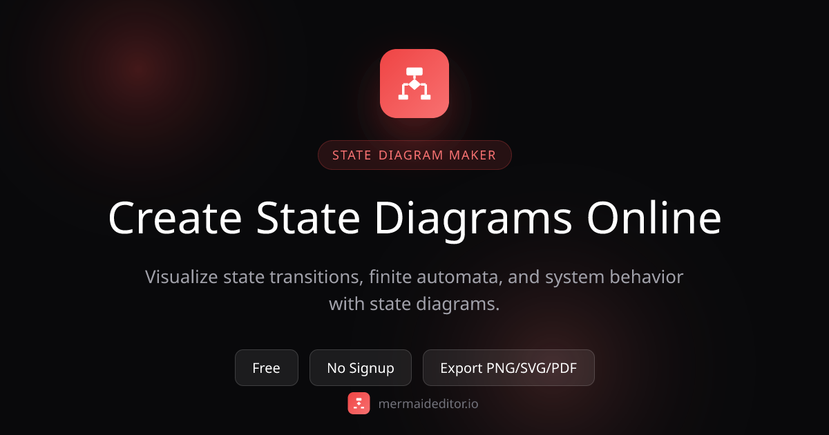 Free State Diagram Maker Online | Mermaid Editor